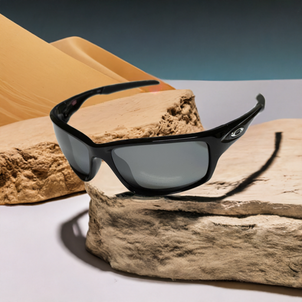 OAKLEY canteen sunglasses black polished frame HD polarized lens OAKLEY canteen sunglasses black polished frame HD polarized lens