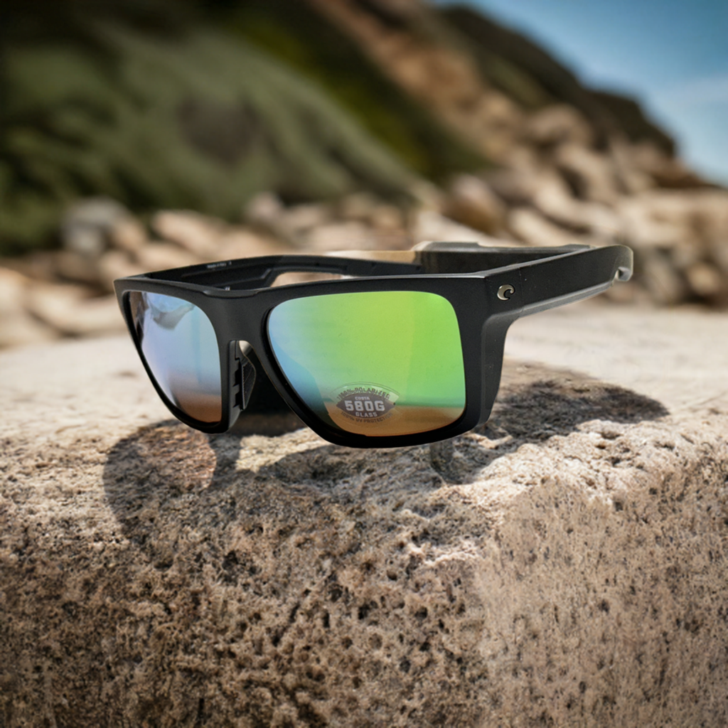 Green Mirror Cheap Costa Glasses Costa Fantail Matte Black Frame