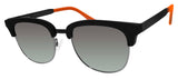 Spy Optic Stout sunglasses Black Gloss Tangerine Frame Ocean Fade Lens