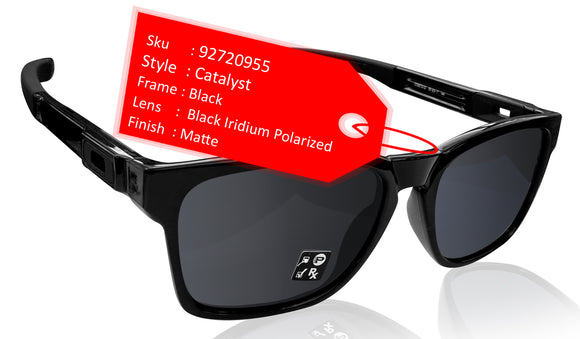 Oakley Catalyst matte frame Black Iridium lens Authentic Sunglasses OO9272