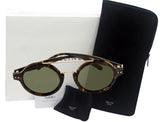Celine 41436/S-086-1E brown havana tortoise frame green 47mm lens sunglasses