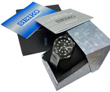 Seiko 5 Sports Automatic SRPD65 Black Day Date Dial Stainless Steel Bracelet Watch