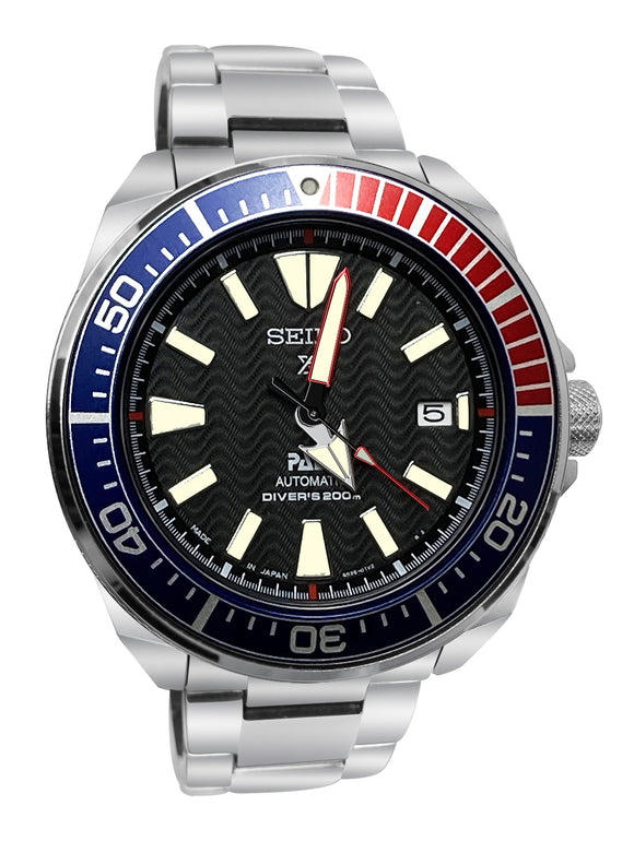 Seiko Prospex Padi Automatic Divers SRPF09 Black Day Date Steel Watch New
