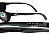 Costa Del Mar Brine Readers C-Mate Black +2.50 Gray 580P Plastic Polarized Lens