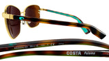 Costa Del Mar Paloma Shiny Gold Frame Copper 580 Plastic Polarized Lens