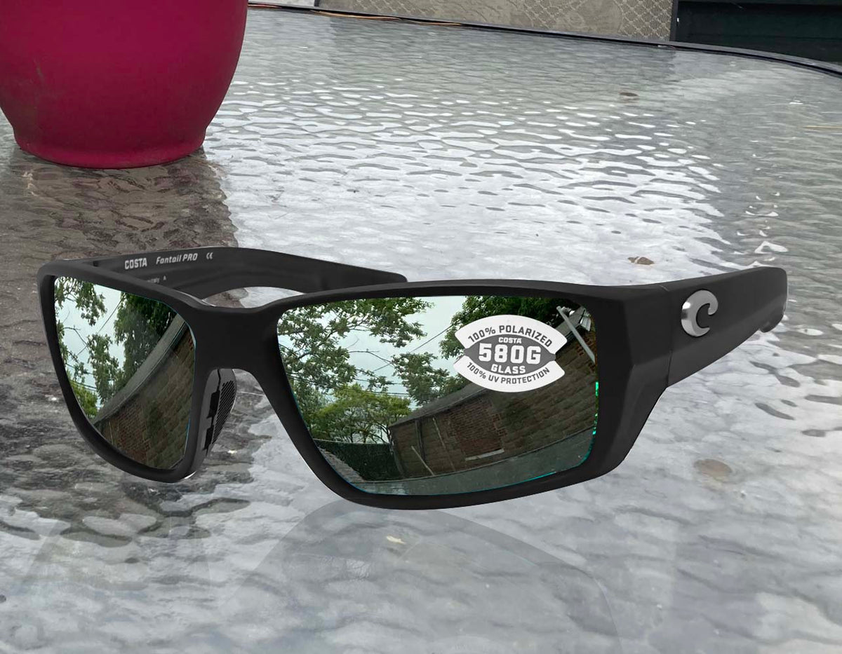 Fantail Polarized Sunglasses in Copper Silver Mirror
