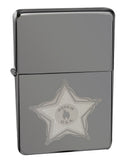 Zippo 28360 Skull Badge Black Ice Windproof Lighter Made In USA