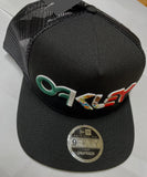 Oakley Sublimated Flag Hat Blackout Universal Fit SNAPBACK A Frame Cap
