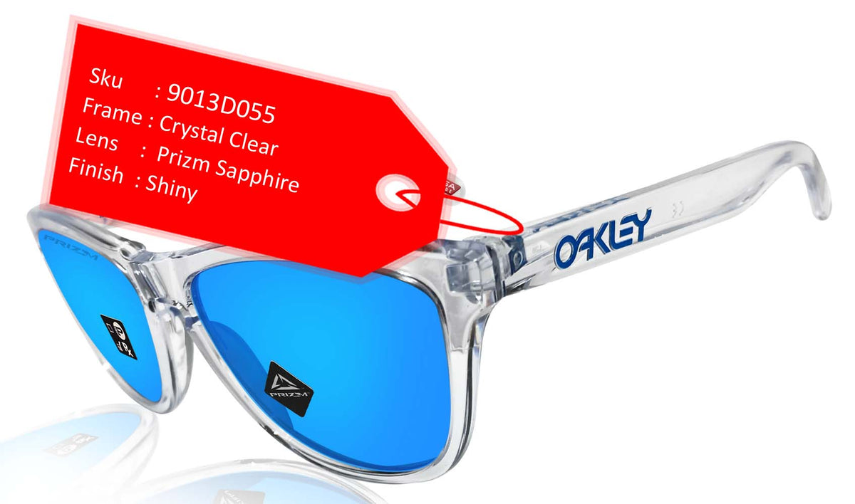 Oakley Frogskins Crystal Clear Prizm Sapphire Lens Authentic