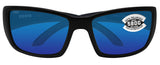 Costa Del Mar Blackfin Matte Black Frame Blue Mirror 580 Glass Polarized Lens - Blue Mirror / Glass 580G - Blue Mirror / Glass 580G