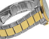 Seiko 5 Sports Automatic Black Day Date Dial Gold Silver Bracelet SRPE60