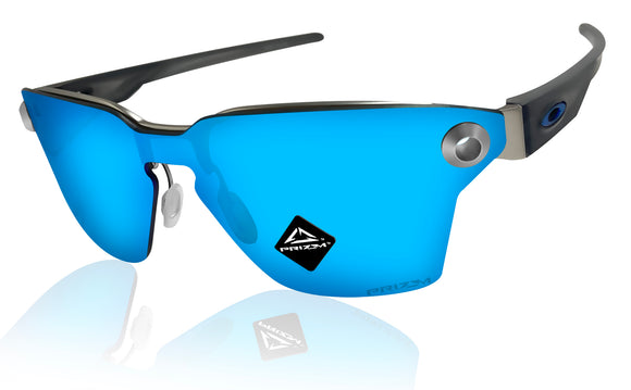 Oakley Lugplate sunglasses chrome sapphire blue prizm lens OO4139-0339