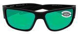 Costa Del Mar Blackfin Pro Black Green Mirror 580 Glass Lens Sunglasses
