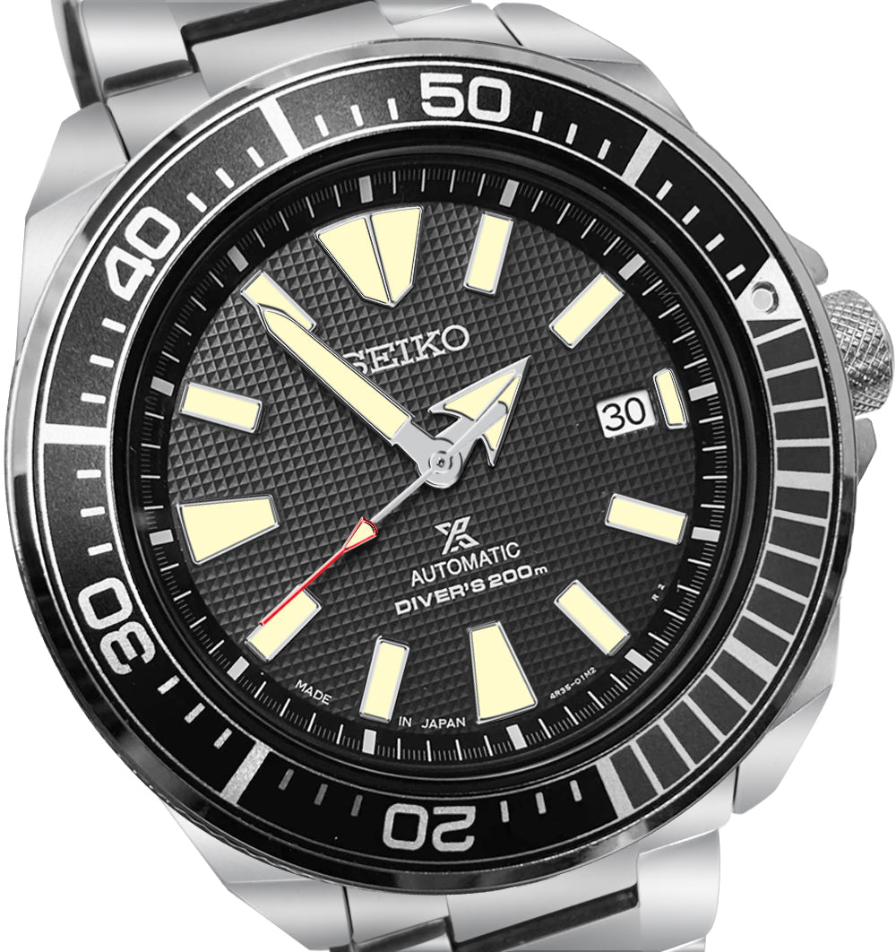 Seiko Prospex Automatic SRPF03 Black Date Dial Silver Steel Bracelet Watch  New