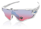 Oakley Jawbreaker White Prizm Sapphire Snow Lens Sunglasses