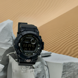 Casio GBD800-1B G-Shock Digital Dial Black Red Resin Band Watch New