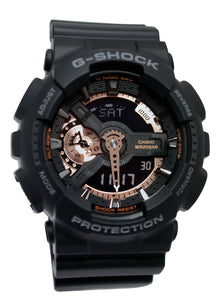 Casio GA110RG-1A G-Shock X-Large Rose Gold Black Men Watch NEW