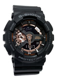 Casio GA110RG-1A G-Shock X-Large Rose Gold Black Men Watch NEW