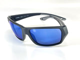 Costa Del Mar Tailfin Medium Black matte frame 580P Blue Mirror Plastic lens