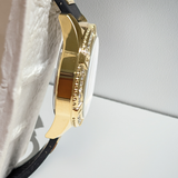 GUESS Womens watch W1160L1 Black Gold Tone Multi-function CRYSTALS