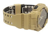 Casio GA100L-8A G-Shock Black Analog Digital Beige Resin Band Watch