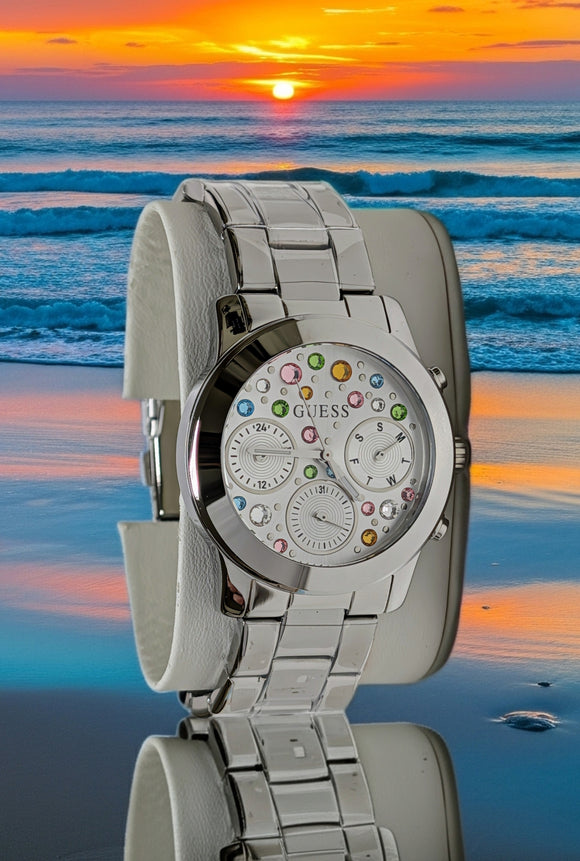 Guess Women Watch Fantasia Multicolored Crystal Dial GW0559L1