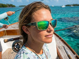 Costa Del Mar Blackfin Pro sunglasses matte olive frame green 580 glass lens