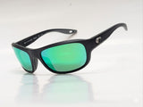 Costa Del Mar Clipperton Sunglasses matte black green 580 glass lens