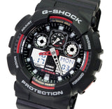 Casio GA100-1A4 G-Shock X-Large Red Black Ana/Digi  Men Watch NEW