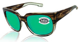 Costa Del Mar Waterwoman 2 Ocean Jade Green Mirror 580 Glass Lens Sunglasses