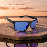 Costa Del Mar Rincon 11 Black frame Blue Mirror Plastic 580P lens