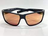 Costa Del Mar Reefton Pro matte black frame Gold Mirror 580 glass lens