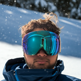 Oakley Snow Goggles Flight Deck Pro L Forms strap Prizm Argon + Sapphire Iridium lens