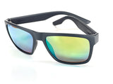 Costa Del Mar Paunch XL sunglasses black matte frame green mirror 580P plastic