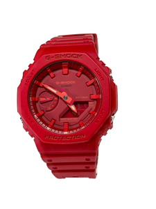 Casio GA2100-4A FREE SHIPPING Red Analog Digital G shock watch