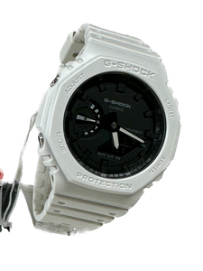 Casio GA2100-7A white band black dial Analog Digital G shock watch