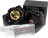 Casio GA710GB-1A G-Shock Black Gold Analog Digital Dial Resin Band Watch