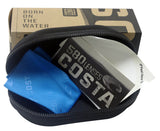 Costa Del Mar Reefton Pro matte black frame Gray Silver Mirror 580 glass lens