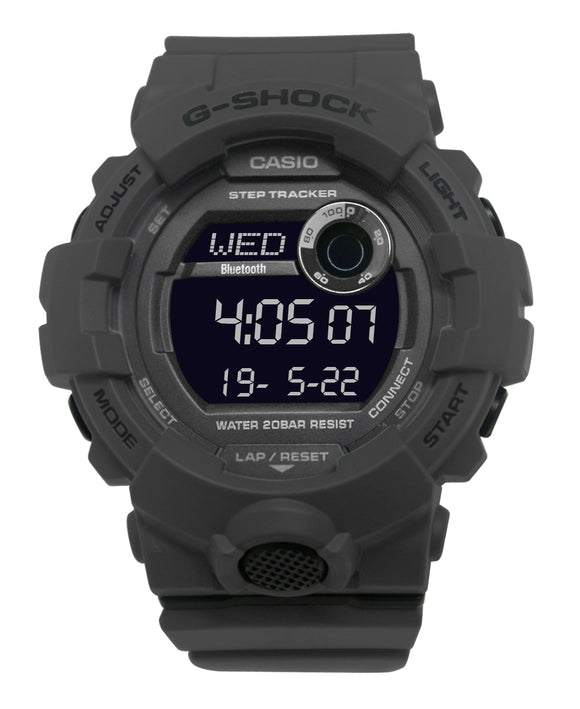 Casio GBD800UC-8 G-Shock Black Digital Dial Grey Resin Band Watch New