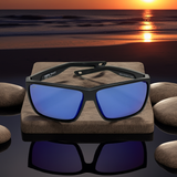 Costa Del Mar Rincon 11 Black frame Blue Mirror Plastic 580P lens