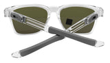 Oakley Catalyst Polished Clear Frame Violet Iridium Polarized Lens Sunglasses