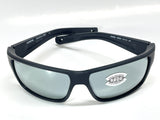 Costa Del Mar Reefton Pro matte black frame Gray Silver Mirror 580 glass lens