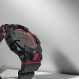 Casio GBD800-1CR G-Shock Digital Black Red Dial Resin Band Watch New