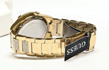 GUESS Mens Watch W0799G2 Gold Tone Multi-function crystals NEW