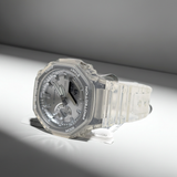 CASIO G-Shock GA2100BM-7A8CR SILVER dial clear band Analog Digital watch