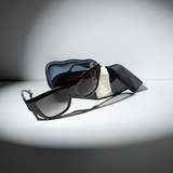 Gucci GG1023S women sunglasses square black frame grey lens