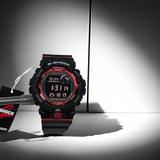 Casio GBD800-1CR G-Shock Digital Black Red Dial Resin Band Watch New