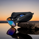 Costa Del Mar Fly Line Black frame Green Mirror Plastic ( 580P) lens