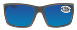 Costa Del Mar Reefton Matte Gray Frame Blue Mirror 580 Glass Polarized Lens