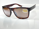 Costa Del Mar Paunch XL sunglasses tortoise copper silver mirror 580P plastic